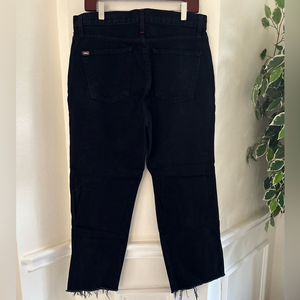 Alice + Olivia Black Distressed Black Jeans - Picture 2 of 7